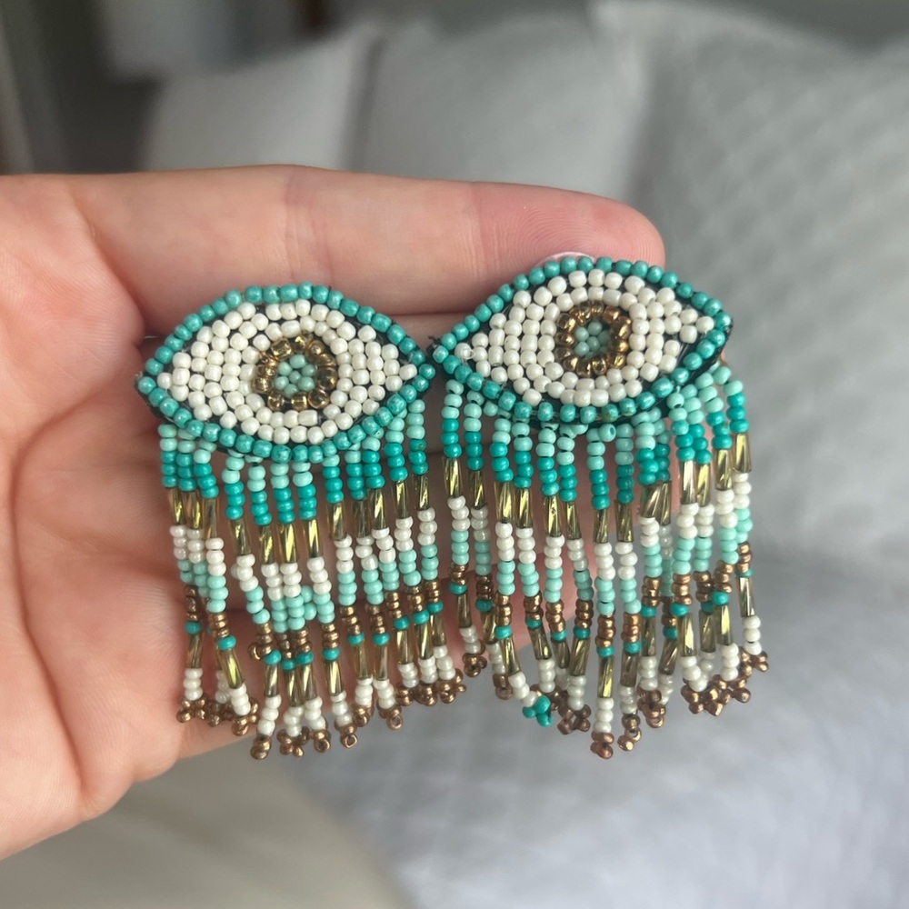 Boho “eye” earrings